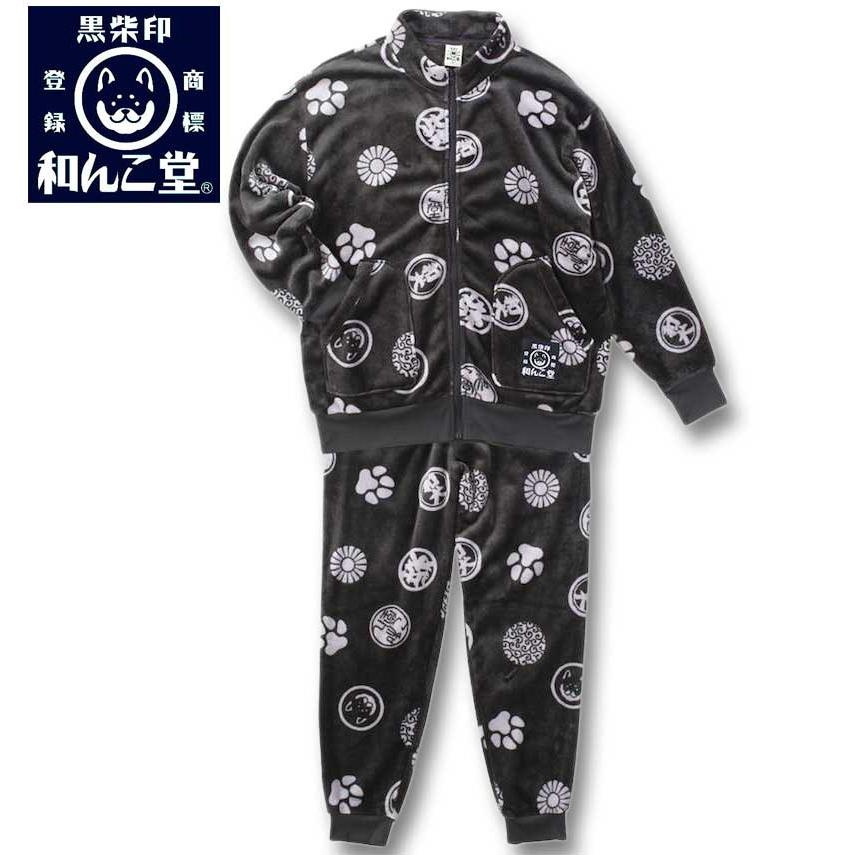 Rich Hearts ブラック ジャージ上下セット Mボアフリース素材新品