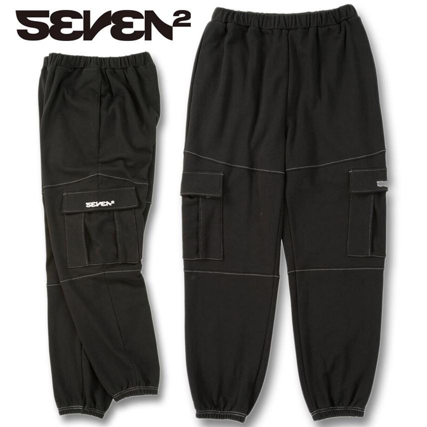 大きいサイズ SEVEN2 裏毛スウェットカーゴパンツ 3L 4L 5L 6L 8L グレー ラッピング可 送料無料 即日発送 SEVEN2（セブンツー） 大きいサイズ メンズ 裏毛 スウェット カーゴ