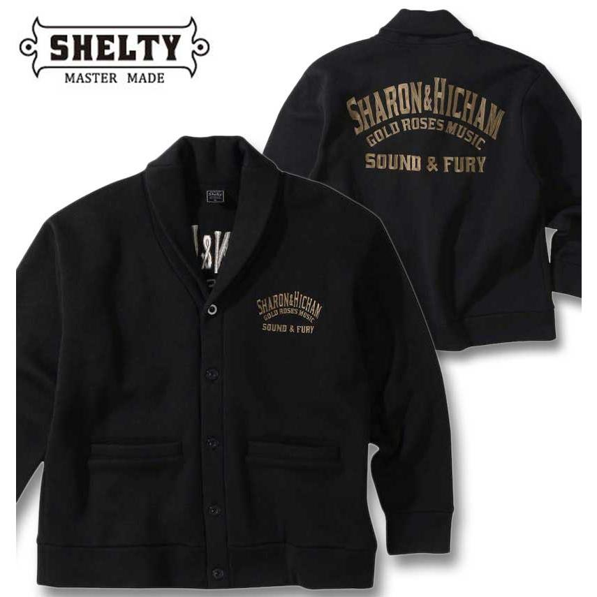 大きいサイズ メンズ SHELTY ニットフリース ルード系刺繍 ショール