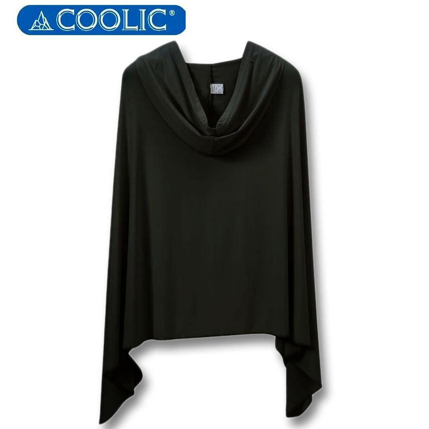 大きいサイズ メンズ COOLIC(R) 冷感ポンチョ 日差し対策 5L : 大きい
