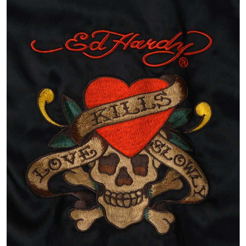 大きいサイズ メンズ Ed Hardy 刺繍 スカジャン 3L 4L 5L 6L｜biglibero｜04