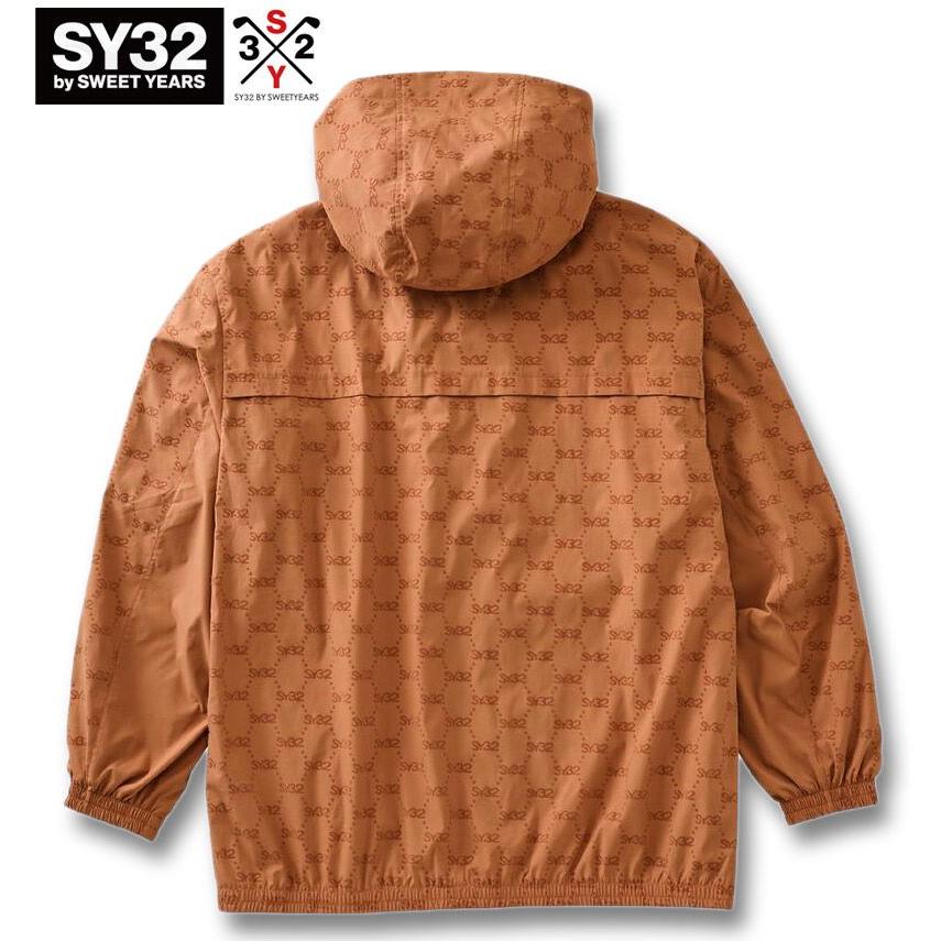 SY32 SWEET YEARS】メンズ フルジップジャケットLブラウン ゴルフ 