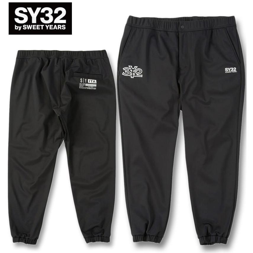 大きいサイズ メンズ SY32 by SWEET YEARS 3レイヤー フリース ライニング ジョガーパンツ ブラック 1274-5366-2 3L 4L 5L 6L SY32 by SWEET YEARS（エスワイサーティトゥバイスィートイヤーズ