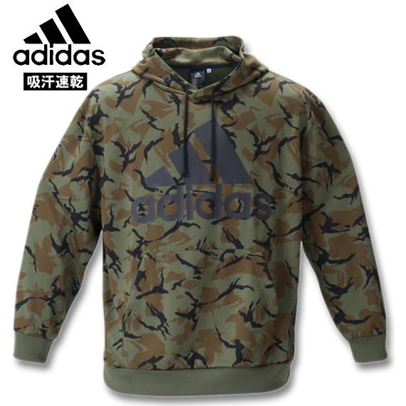 大きいサイズ メンズ adidas(アディダス) カモフラ柄スウェットプルパーカー 3XO〜7XO｜biglibero