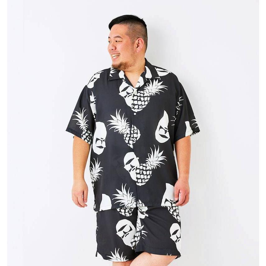 大きいサイズ メンズ FUN for modemdesign PINEAPPLE OJI柄 半袖