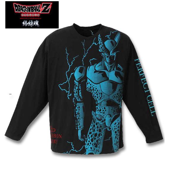 大きいサイズ メンズ 絡繰魂×DRAGONBALL Z セル完全体長袖Tシャツ 3L