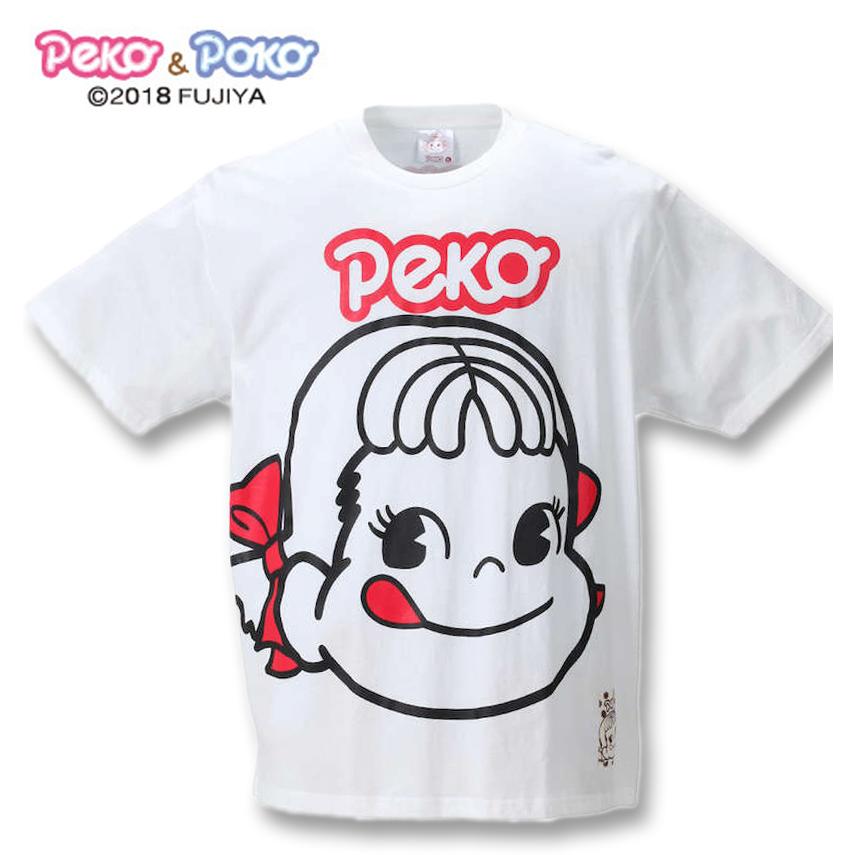 大きいサイズ メンズ PeKo&PoKo ビッグプリント半袖Tシャツ 3L 4L 5L 6L 8L｜biglibero