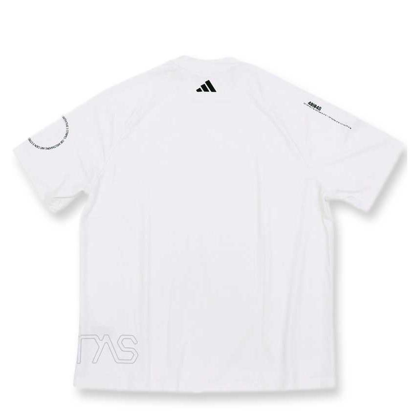 大きいサイズ メンズ adidas golf アディダスゴルフ BOSジャガードグラフィック 半袖 モックネックシャツ 3XL｜biglibero｜02