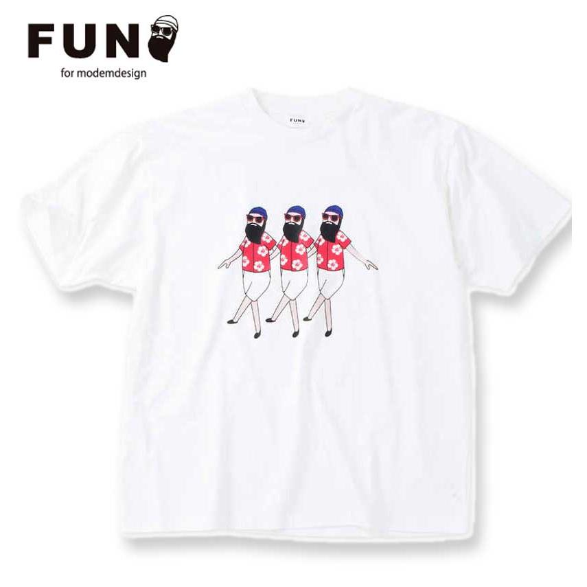 大きいサイズ FUN for modemdesign オジサンアロハ柄半袖Tシャツ 3L 4L 5L 6L 8L MC842151-40408 ラッピング可 送料無料 即日発送 大きいサイズ メンズ FUN for modemdesign オジサンアロハ柄 半袖 T