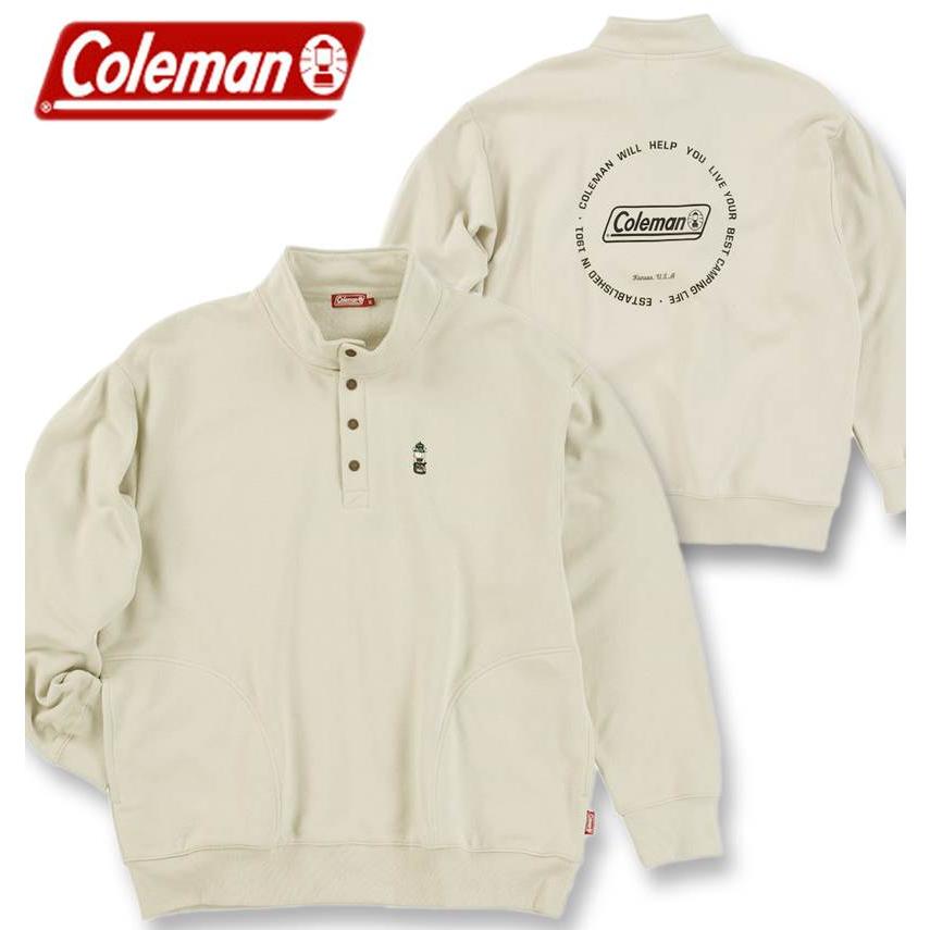 Coleman（コールマン） 大きいサイズ メンズ 裏起毛 ハーフボタン