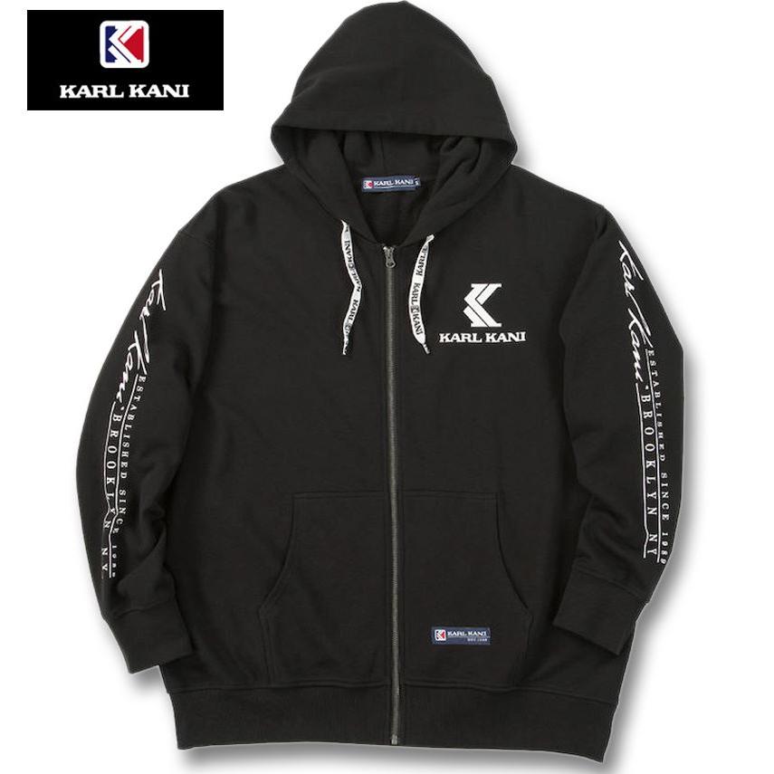 Karl Kani 大きいサイズ メンズ KARL KANI 裏毛 フルジップ