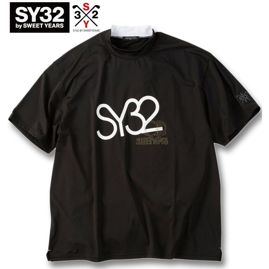 SY32 BY SWEETYEARS ゴルフシャツ 4L モックネック SY32 by SWEET YEARS（エスワイサーティトゥバイスィートイヤーズ