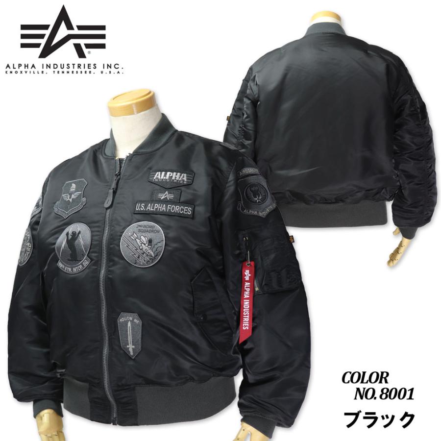 アルファ MA-1 フルパッチ フライトジャケット【ブラック 4Lsize】 Alpha Industries SALE価格 大きいサイズ メンズ ALPHA アルファ