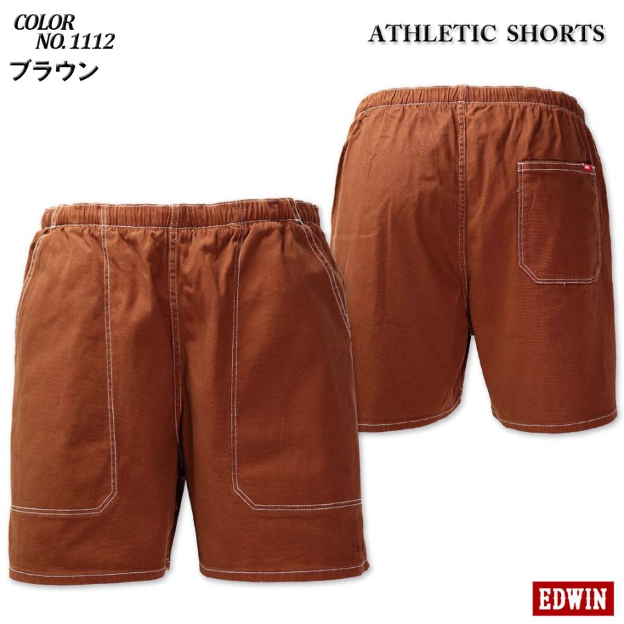 EDWIN ストライプ柄 XLサイズ ショートパンツ EDWIN ジーンズ エドウィン STEPMARK ワイド ペインターパンツ