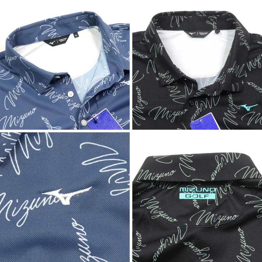 MIZUNO（ミズノ） 大きいサイズ メンズ ゴルフ ドライ 総柄プリント