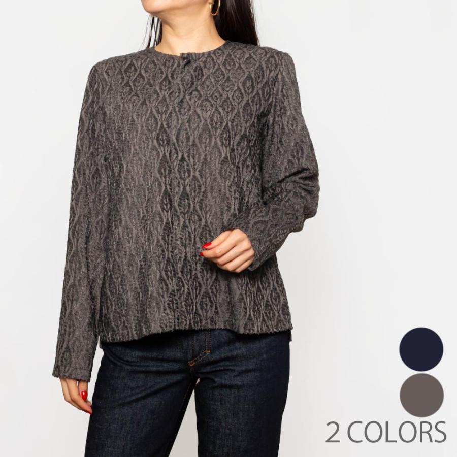 AMBELLアンベル 00007-2 カットジャガードブラウス レディース 正規品ならビリエッタ。送料無料 【SALE50】 | 