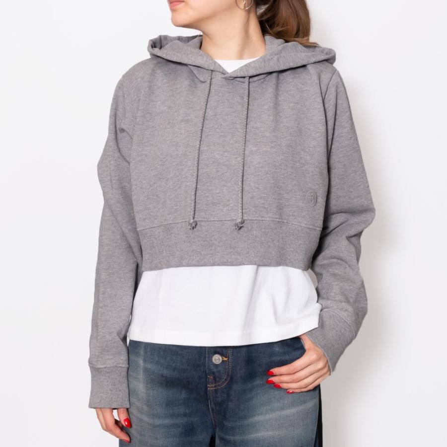 MM6 MAISON MARGIELAメゾン マルジェラ S52GU0147 ロゴ刺繍 ショート