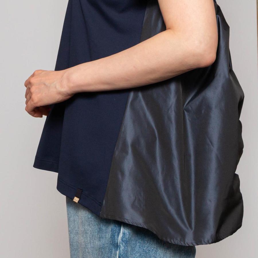 OUTLET40】HERNOヘルノ JV000008D CHIC COTTON JERSEY タフタ切り替え