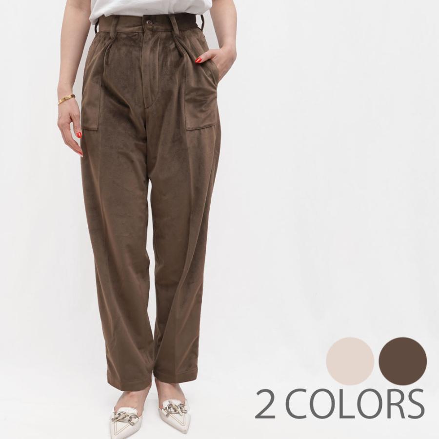 Cellar Door セラードアー FAT/MQ395 ベルベット タックパンツ