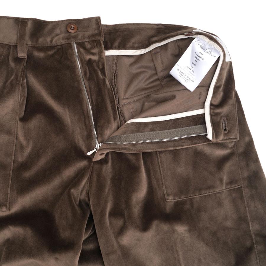 Cellar Door セラードアー FAT/MQ395 ベルベット タックパンツ