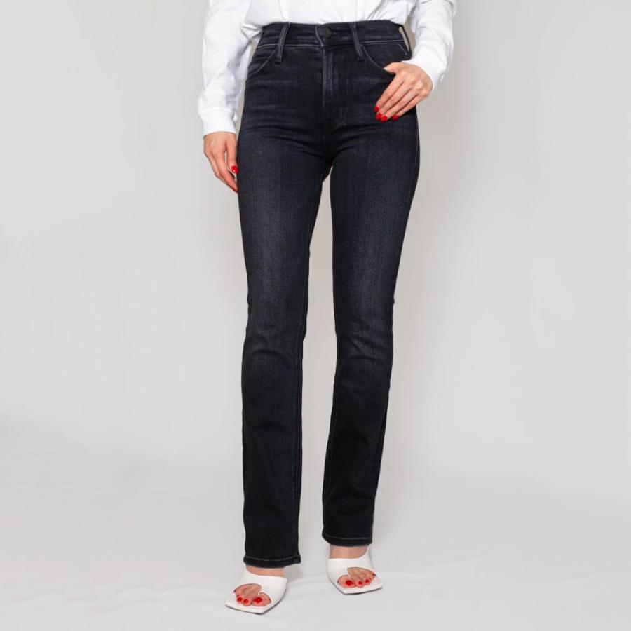 MOTHERマザー 1686-965 THE MID RISE DAZZLER ANKLE ブラックデニム 