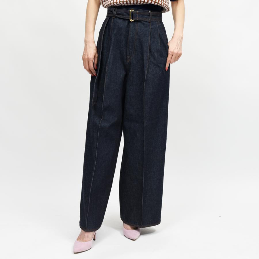 MACKINTOSH（マッキントッシュ）<br> POLMOOD DNM ツープリーツベルテッドデニム 23161000005 | 