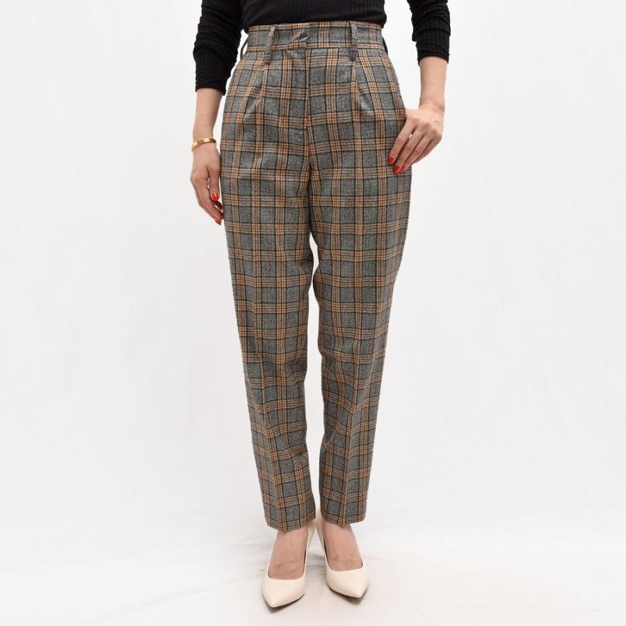 Pt01 ピーティーゼロウーノ Kelly チェック ハイウエストタックパンツ 正規品ならビリエッタ 送料無料 Biglietta 通販 Yahoo ショッピング