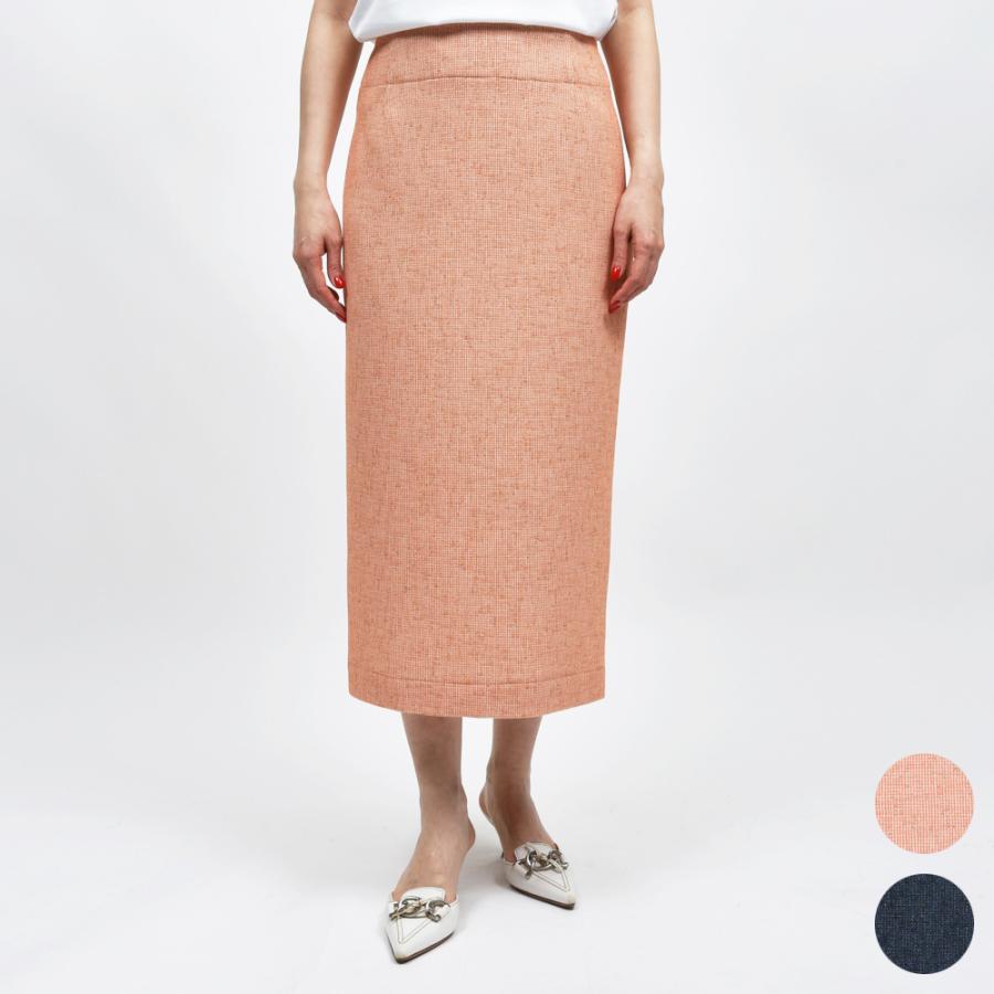 AMBELLアンベル <br>000792  ポリエステルレーヨンミックスツイードスカート 23251000163 | 