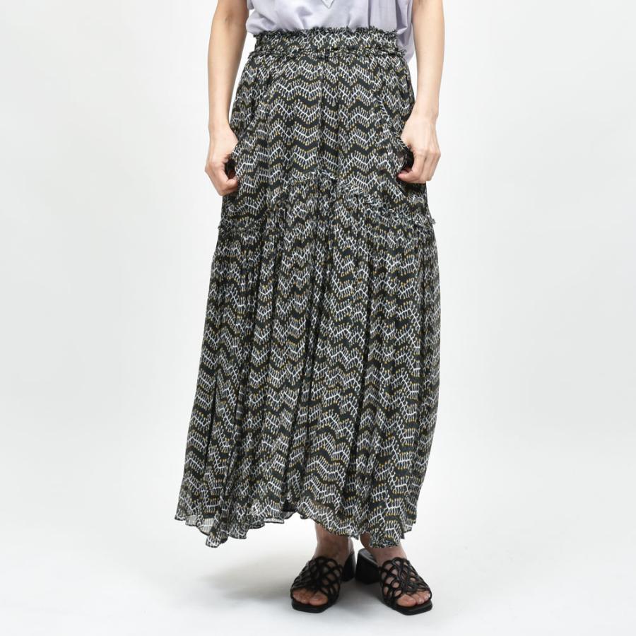 ISABEL MARANTイザベル マラン <br>VERONIQUE JU0144FA レーヨンプリントスカート 23251001025 | 