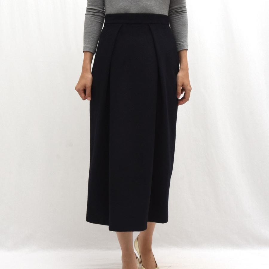 Fluid. フルイド LFD19A6520 ウール タックスカート 送料無料