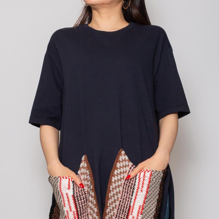 hacheアッシュ 333-74304 ショートスリーブ ロングカットソー 