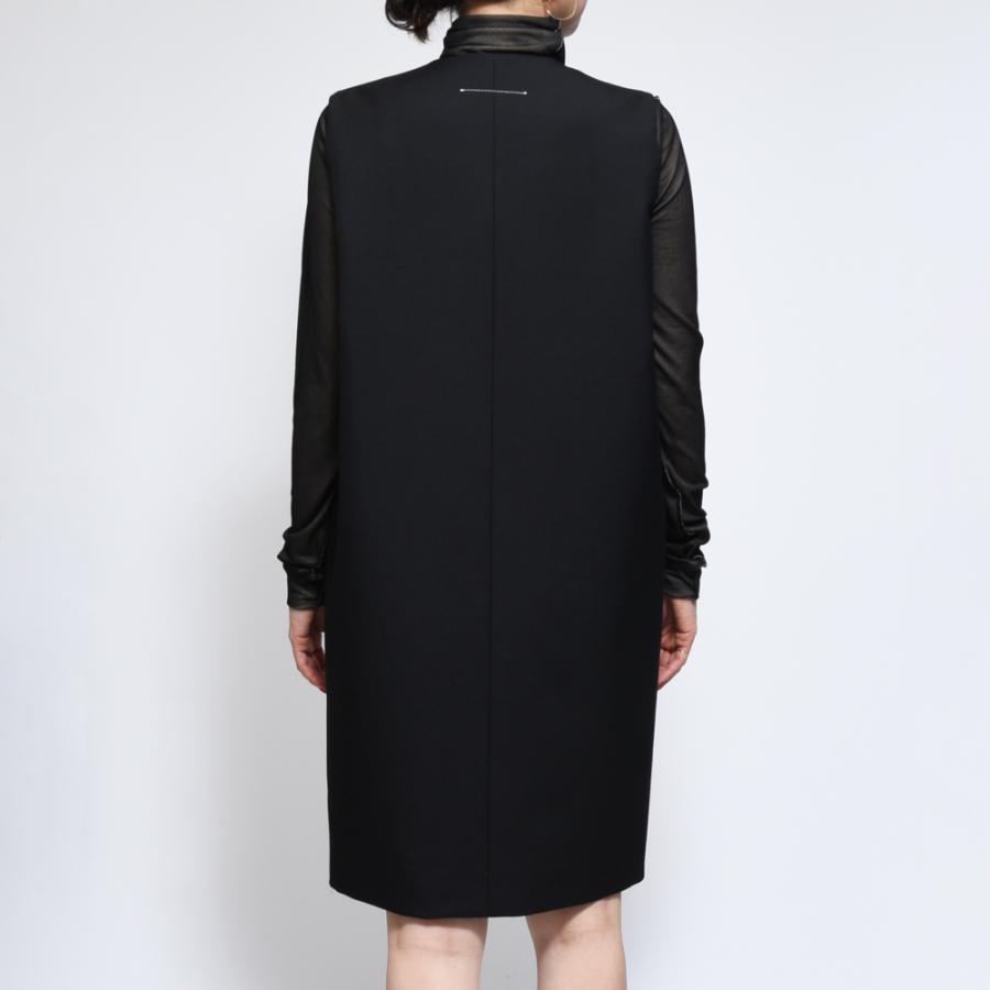 MM6 Maison Margiela ノースリーブワンピース 黒