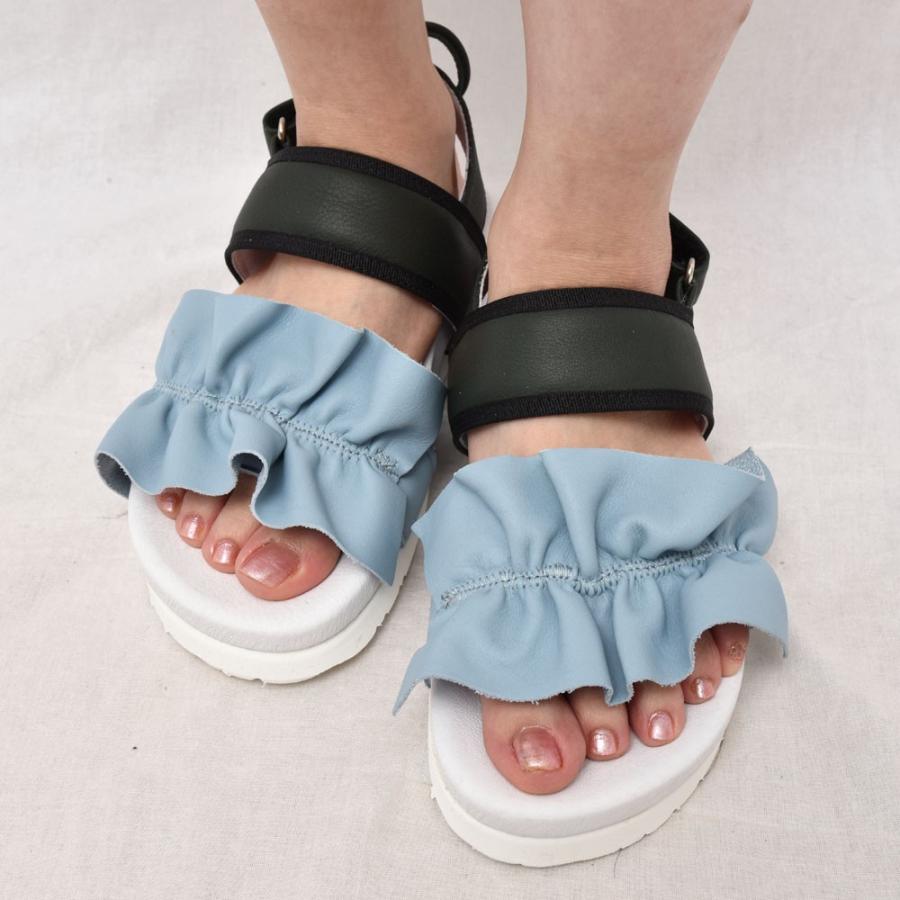Amb エーエムビー  RUFFLE レザー フリルサンダル　正規品ならビリエッタ。送料無料 |  | 01