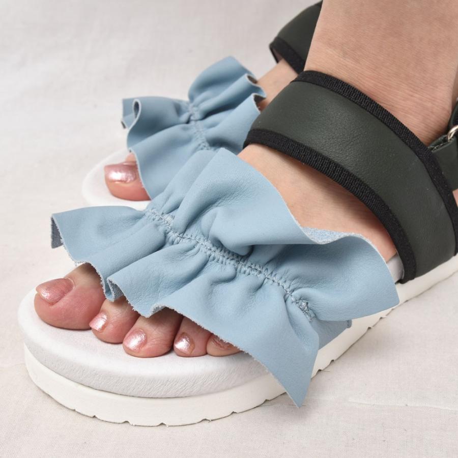 Amb エーエムビー  RUFFLE レザー フリルサンダル　正規品ならビリエッタ。送料無料 |  | 02