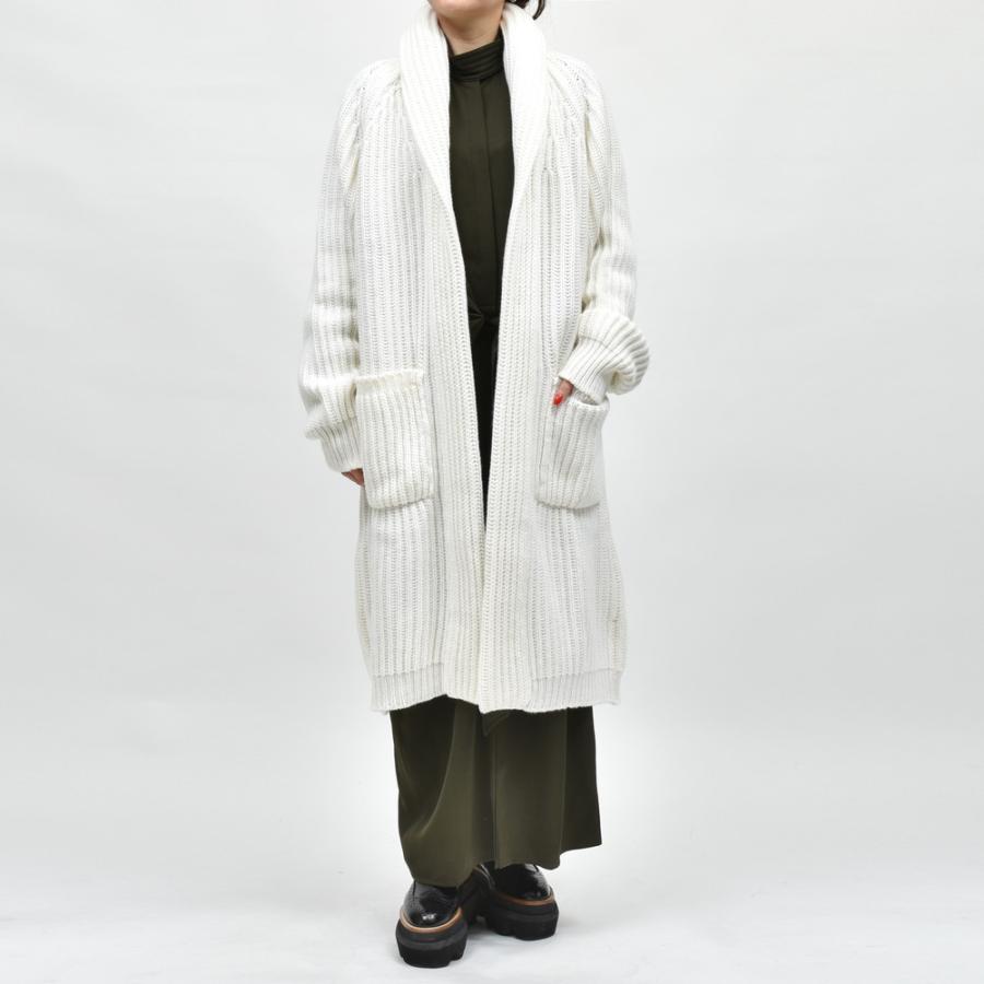 BEGG X COベグ アンド コー Haus Coat ローゲージカシミアショールカラーロングニットボタンレスカーディガン 26042001225 | 