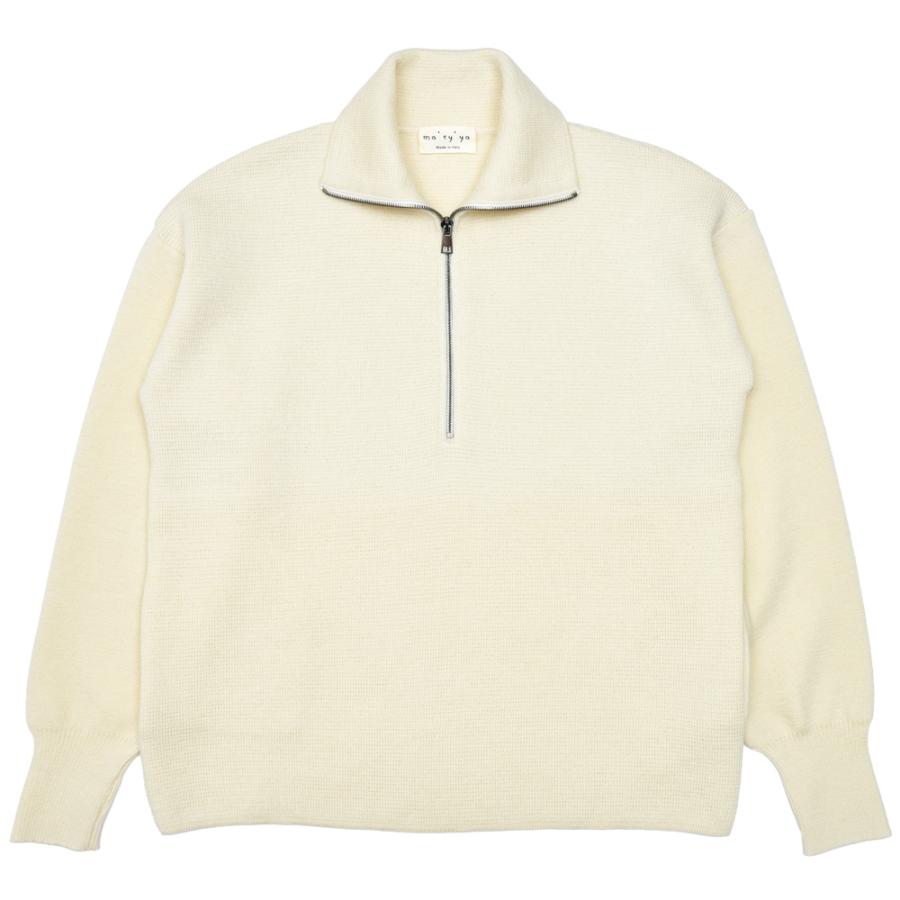 【SALE40％】ma'ry'ya（マリア）<br>YNK055 ウールリブハーフジップニット 26042009025 |  | 07