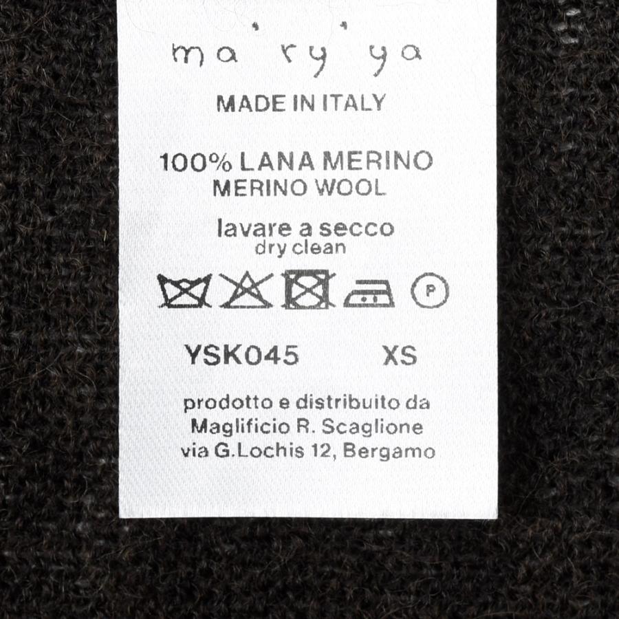ma'ry'ya（マリア）<br> YSK045 メリノウールボートネックニット 26061002112 |  | 09
