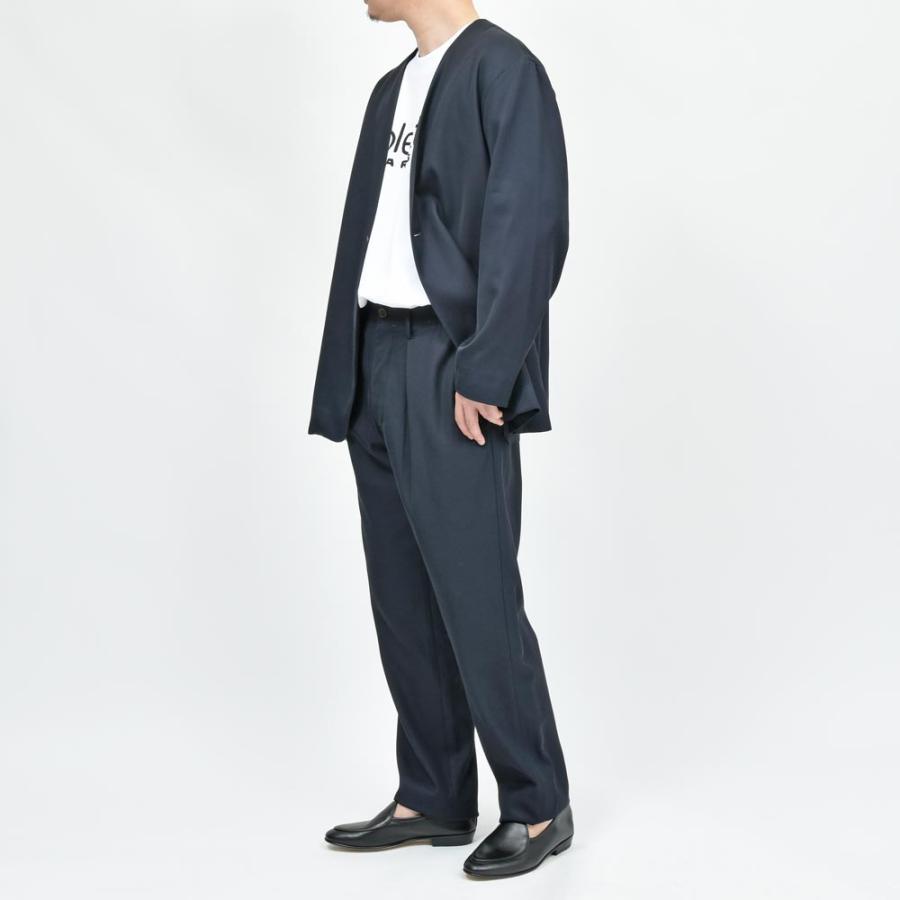 AMBELLアンベル <br>KEY PIECE レーヨンコットンツイルノーカラー1Bジャケット 0003511  genderless　27051700163 |  | 02