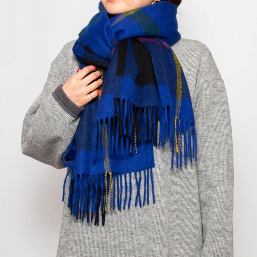 Joshua Ellisジョシュア エリス タータンチェック カシミアストール