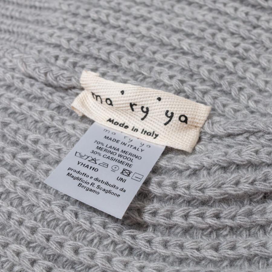 ma'ry'yaマリア YHA110 ウール×カシミア ニットキャップ レディース 正規品ならビリエッタ。送料無料 |  | 08
