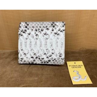 パイソン　札入れ　折財布　ナチュラル | 