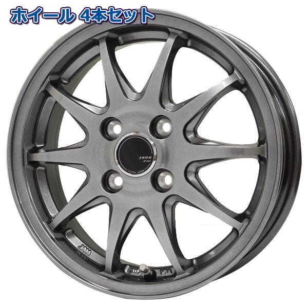 ホイール4本セット ZACK JP-202 ブラックシルバー 14インチ 14-4.5 4穴 