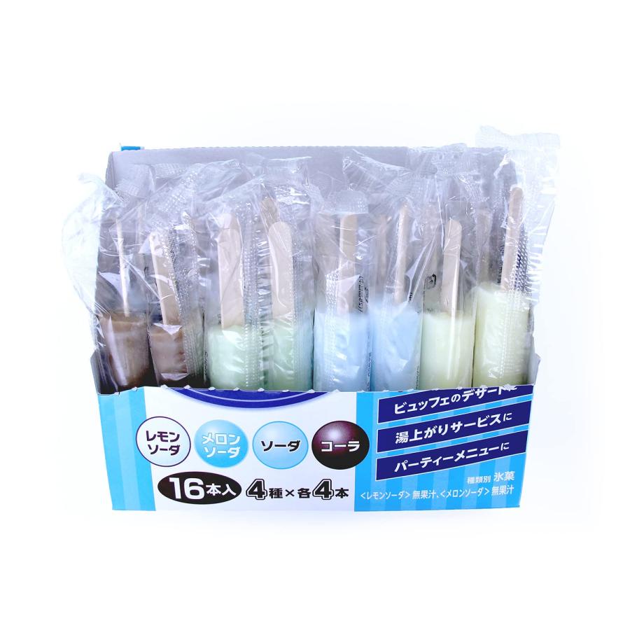 業務用アイスキャンディ 4種入 25ml×16本 ×8ケース : ビッグ
