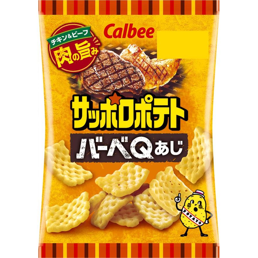 [サッポロポテト] カルビー サッポロポテト バーベQあじ 24g×24袋 | 