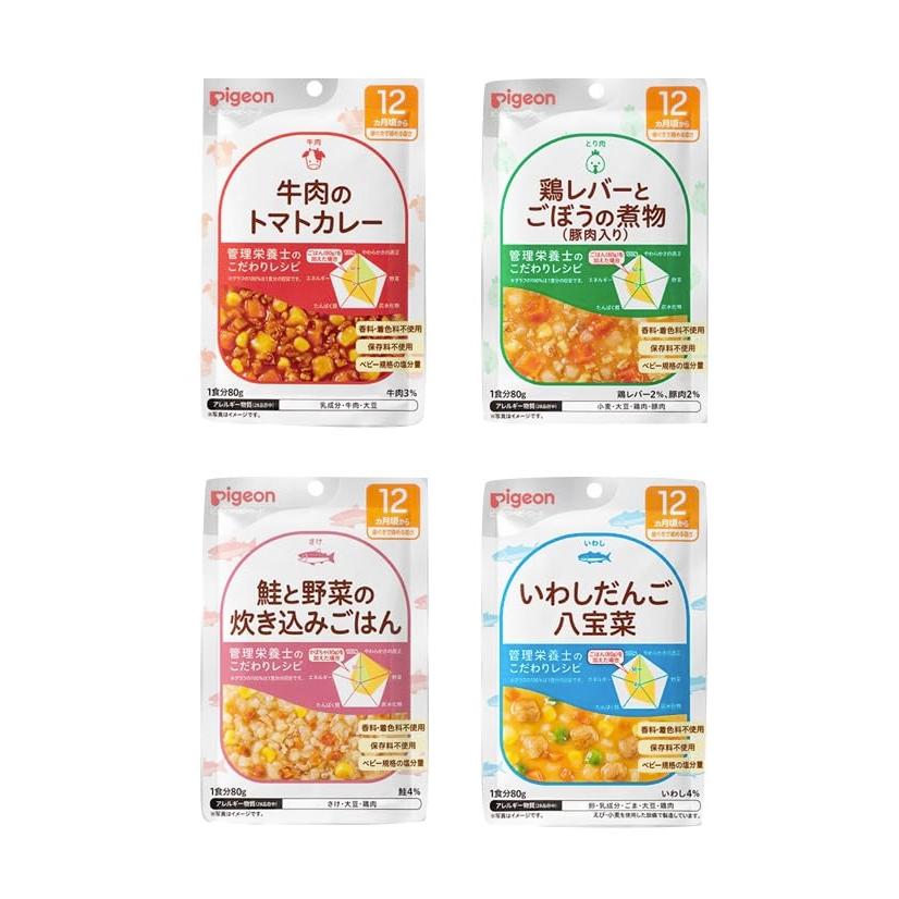 ピジョン 食育レシピ 　ベビーフード　離乳食　おまけ付き (12ヶ月頃から 80g 8種類×2 計16個) |  | 02