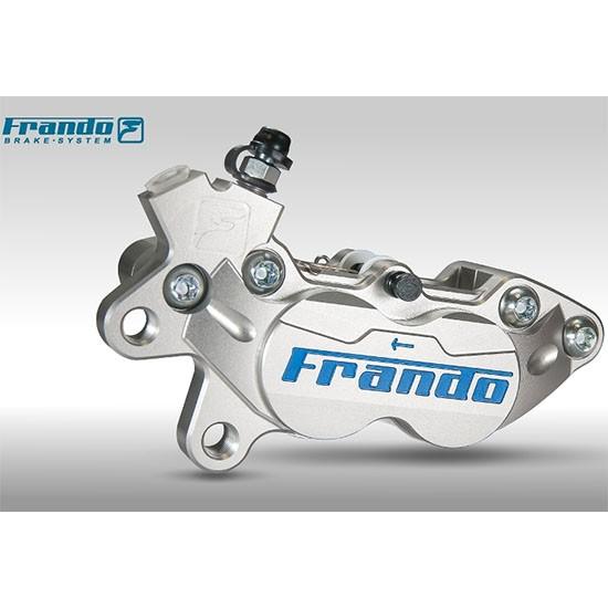 Frando F101 CNC 4ポット・キャリパー ライト・ハードアルマイト 左用