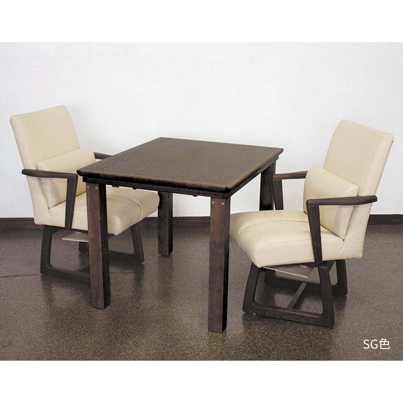 ダイニングこたつ 高暖卓 美崎KR 幅90cm #90 90×75 長方形 タモ 天然木 テーブル 和風 アサヒ 日本製 国産 こたつテーブル_3