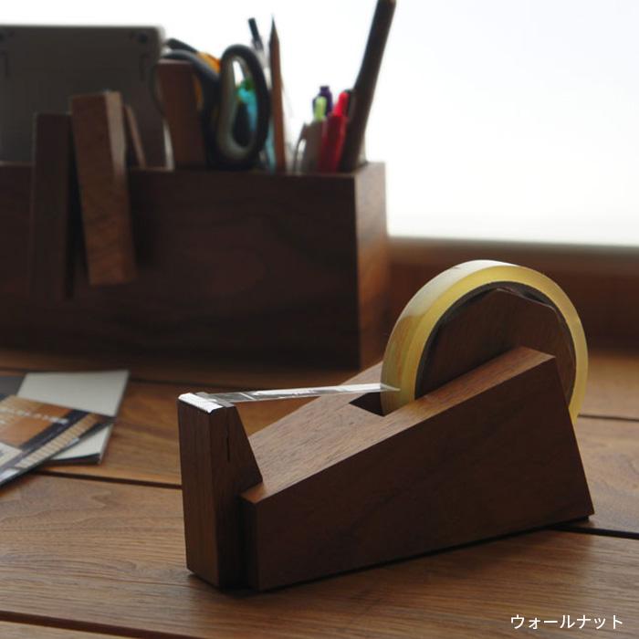 テープカッター wedge kochi テープディスペンサー 木製 天然木