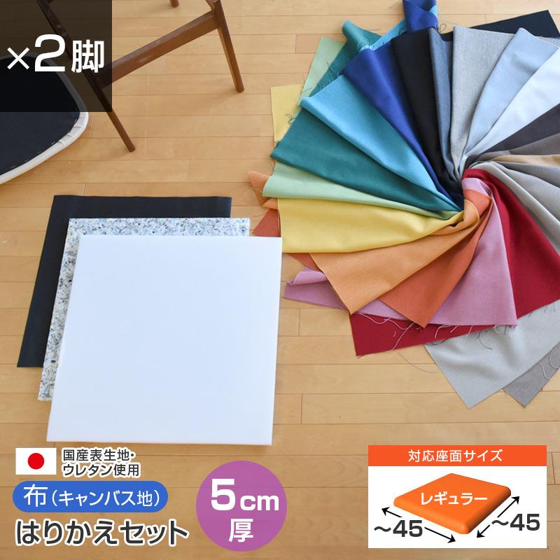 イス 張替え セット 布 無地 5cm厚 2脚分 国産 キャンバス地 布地 生地 いす 椅子 張り替え キット 修理 座面 Rpr Cset Sgt30x2 家具と雑貨bigmoriesyahoo 店 通販 Yahoo ショッピング