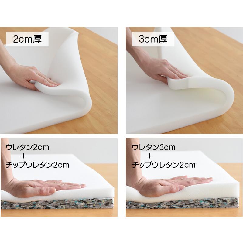 いすはりーず ベンチ大／ウレタン 単品【3cm厚】幅140×55cm 国産 椅子の張り替え スポンジ クッション : 家具と雑貨